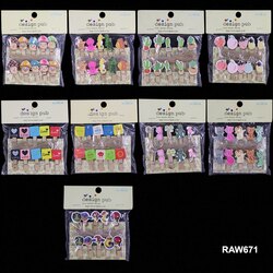 WOODEN CLIP FANCY 10PCS RAW671